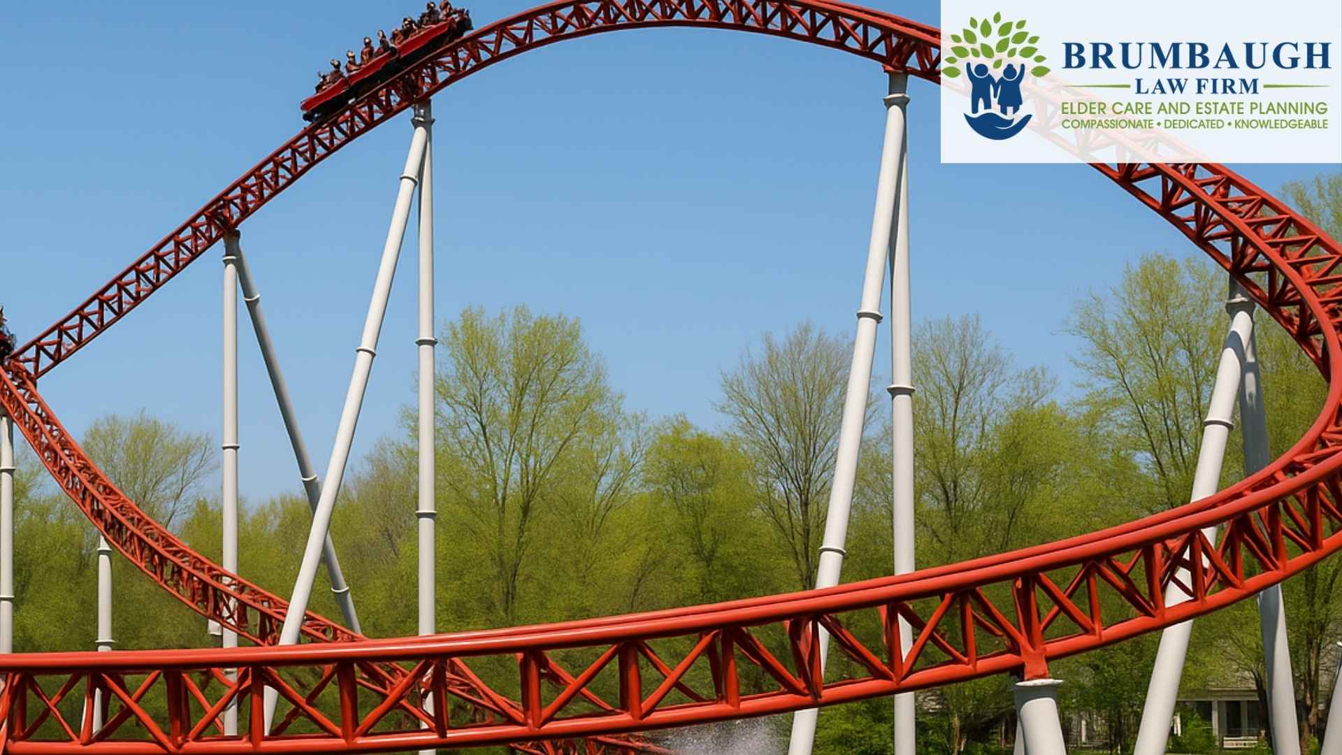 A roller coaster in Sandusky, a city where Elder lawyers work.